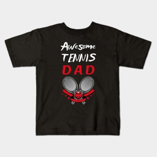 US Open Tennis Dad Racket and Ball Kids T-Shirt